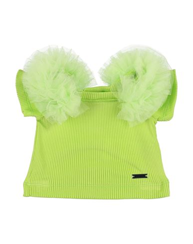 Monnalisa Toddler Girl Top Lime Green Size 6 Viscose, Elastane In Green