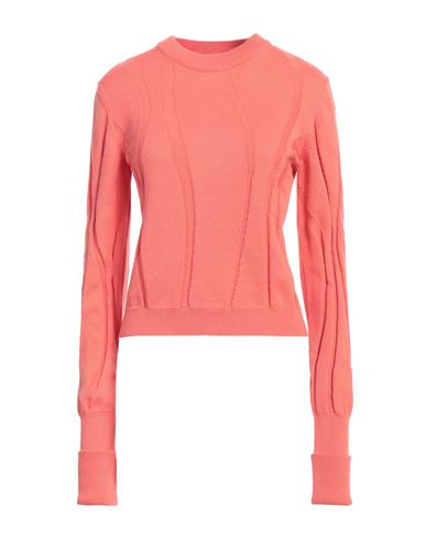 Shop Patrizia Pepe Woman Sweater Coral Size 0 Cotton, Polyamide In Red