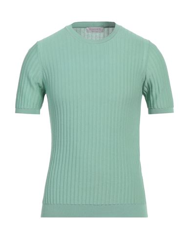 Jeordie's Man Sweater Light Green Size S Cotton In Green