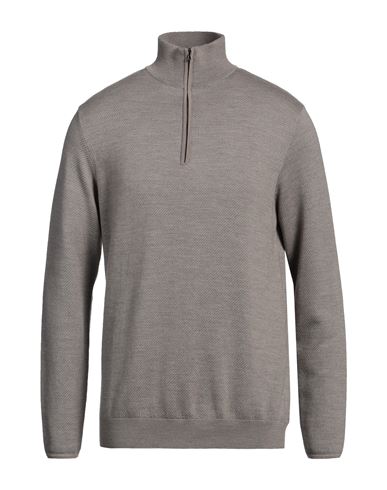 Sease Man Turtleneck Grey Size L Virgin Wool In Grey