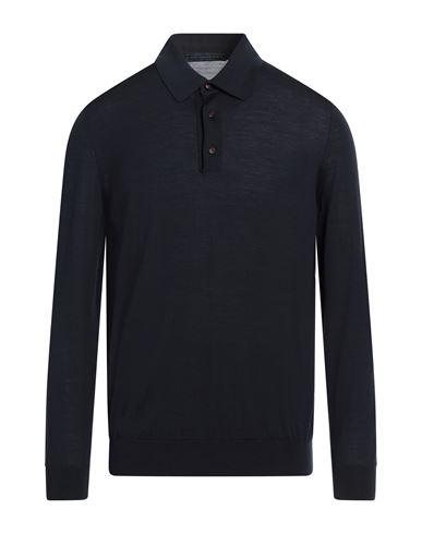 KITON KITON DIAMANTE BLUE MAN SWEATER MIDNIGHT BLUE SIZE XL WOOL 