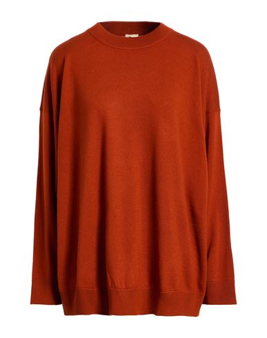 Massimo Alba Woman Sweater Rust Size M Wool In Red
