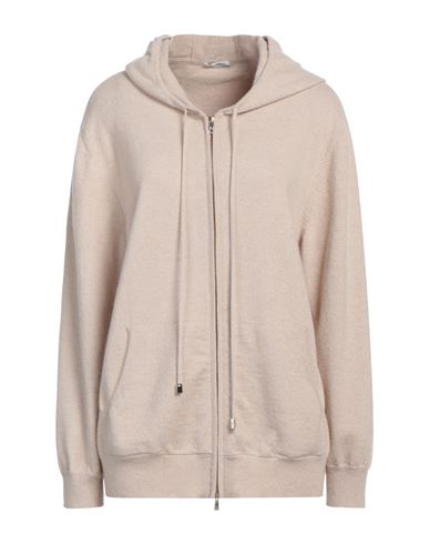 MALO MALO WOMAN CARDIGAN BEIGE SIZE M CASHMERE 