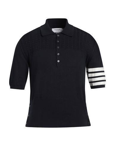 THOM BROWNE THOM BROWNE MAN SWEATER NAVY SIZE 2 COTTON 