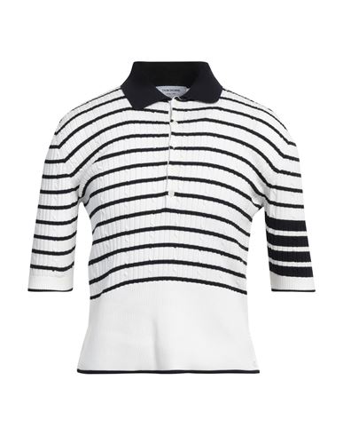 Shop Thom Browne Man Sweater White Size 4 Cotton