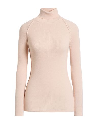 Pinko Woman Turtleneck Light Pink Size L Wool, Viscose, Polyamide, Cashmere In Pink