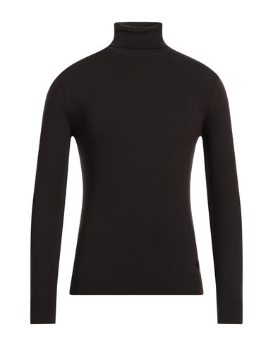 Replay Man Turtleneck Dark Brown Size S Virgin Wool, Polyamide, Elastane In Brown