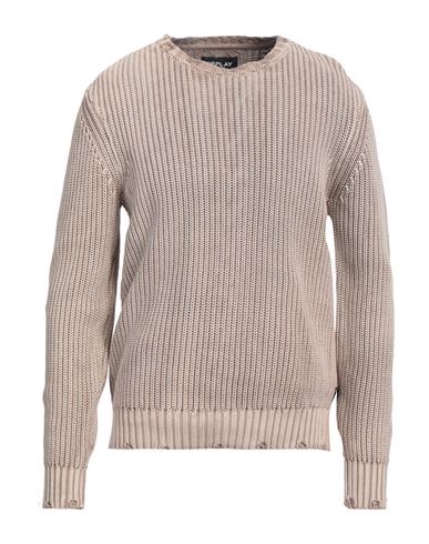 Replay Man Sweater Beige Size Xl Cotton In Beige