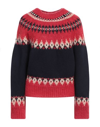 Dsquared2 Woman Sweater Red Size L Virgin Wool, Mohair Wool, Polyamide, Wool