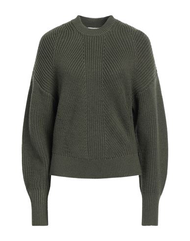 Shop Majestic Filatures Woman Sweater Military Green Size 2 Merino Wool