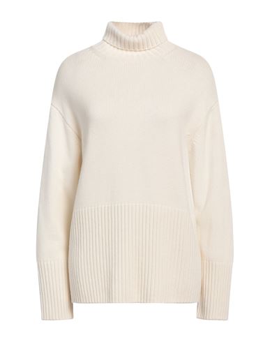 MALO MALO WOMAN TURTLENECK IVORY SIZE M CASHMERE 