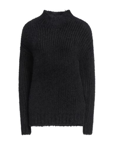 Replay Woman Turtleneck Black Size L Polyamide, Polyester In Black