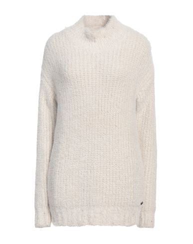 Replay Woman Turtleneck Off White Size L Polyamide, Polyester In Off White