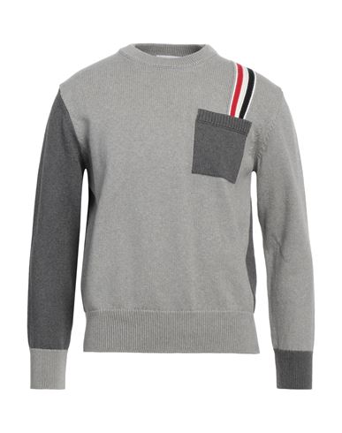 THOM BROWNE THOM BROWNE MAN SWEATER GREY SIZE 4 COTTON 