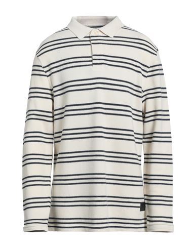 Shop Barbour Man Sweater Ivory Size Xxl Organic Cotton In White