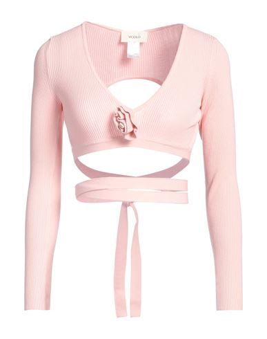 VICOLO VICOLO WOMAN SWEATER PINK SIZE ONESIZE VISCOSE, POLYESTER 