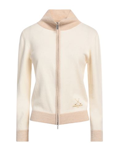 Fabiana Filippi Woman Cardigan Ivory Size 10 Cashmere In White