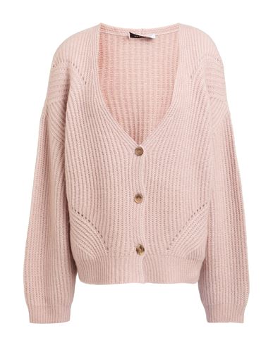 Fabiana Filippi Woman Cardigan Pink Size 12 Alpaca Wool, Cotton In Pink