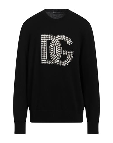 Dolce & Gabbana Studded Logo-detail Jumper In Black