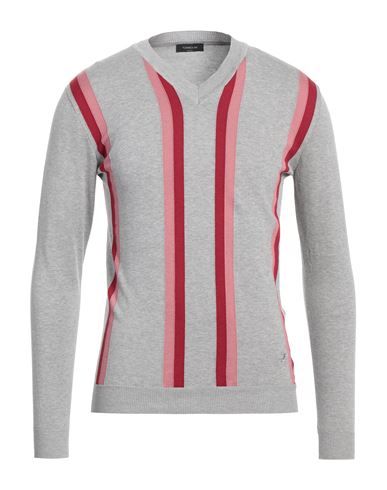 Tombolini Man Sweater Light Grey Size 40 Cotton In Grey