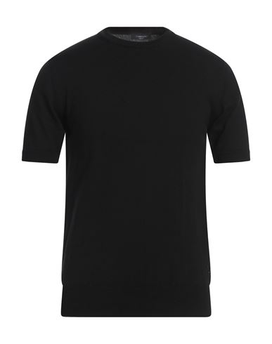 Tombolini Man Sweater Black Size 44 Cotton In Black
