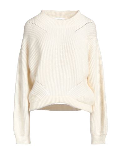 FABIANA FILIPPI FABIANA FILIPPI WOMAN SWEATER IVORY SIZE 4 ALPACA WOOL, COTTON 