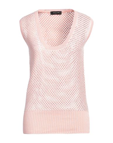 Fabiana Filippi Woman Sweater Light Pink Size 14 Cotton, Viscose, Polyester In Pink