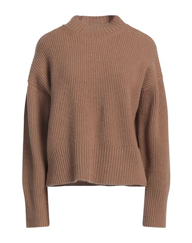 Fedeli Woman Turtleneck Camel Size 10 Cashmere In Beige