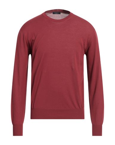 Tombolini Man Sweater Brick Size 42 Cotton In Red