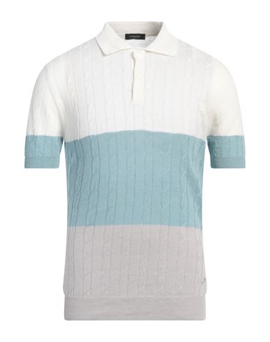 Tombolini Man Sweater White Size 48 Linen, Cotton In White