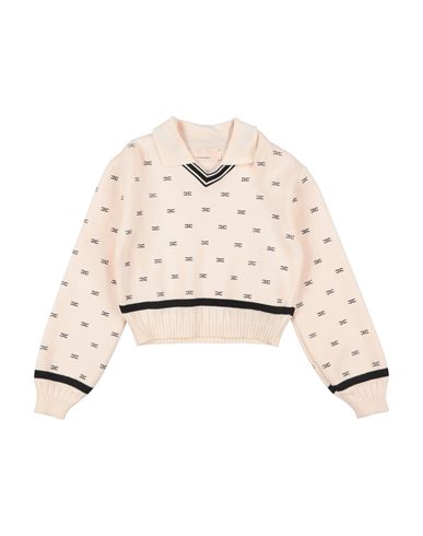 Elisabetta Franchi La Mia Bambina Toddler Girl Sweater Beige Size 6 Viscose, Polyester, Polyamide In Beige