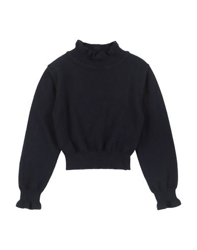 Simonetta Toddler Girl Turtleneck Midnight Blue Size 4 Cashmere, Polyamide, Elastane In Blue