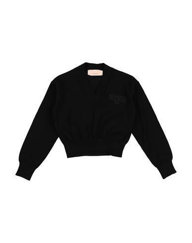 Elisabetta Franchi La Mia Bambina Toddler Girl Sweater Black Size 6 Merino Wool In Black