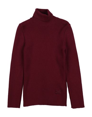 ELISABETTA FRANCHI ELISABETTA FRANCHI LA MIA BAMBINA TODDLER GIRL TURTLENECK BURGUNDY SIZE 6 VISCOSE, POLYESTER, POLYAM 
