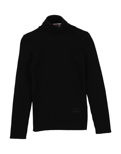 ELISABETTA FRANCHI ELISABETTA FRANCHI LA MIA BAMBINA TODDLER GIRL TURTLENECK BLACK SIZE 6 VISCOSE, POLYESTER, POLYAMIDE 