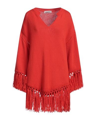Valentino Garavani Woman Sweater Tomato Red Size S Virgin Wool In Tomato Red