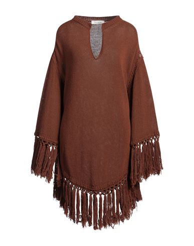 Valentino Garavani Woman Sweater Chocolate Brown Size S Virgin Wool In Brown