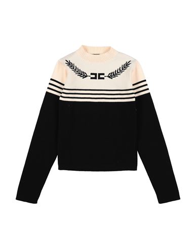 ELISABETTA FRANCHI ELISABETTA FRANCHI LA MIA BAMBINA TODDLER GIRL SWEATER BLACK SIZE 6 VISCOSE, POLYESTER, POLYAMIDE 