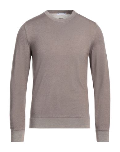 JACOB COHЁN JACOB COHЁN MAN SWEATER TAUPE SIZE 3XL VIRGIN WOOL 