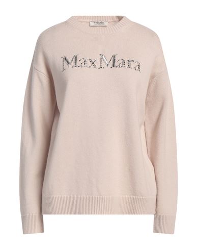 's Max Mara Woman Sweater Beige Size L Wool, Cashmere In Beige