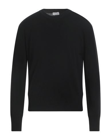 Burberry Wool Pullover With Decorative Zip In Black