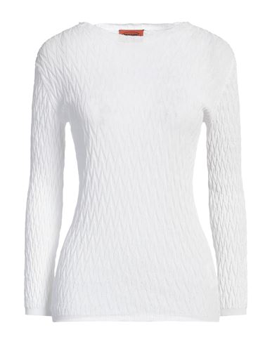 Missoni Woman Sweater Ivory Size 2 Cotton In White