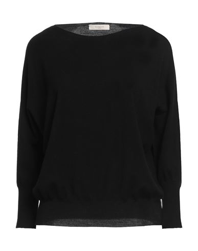 Zanone By Slowear Woman Sweater Charcoal Size 6 Virgin Wool, Polyamide In Black