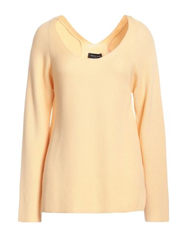 Fabiana Filippi Woman Sweater Apricot Size 8 Virgin Wool, Cotton In Orange