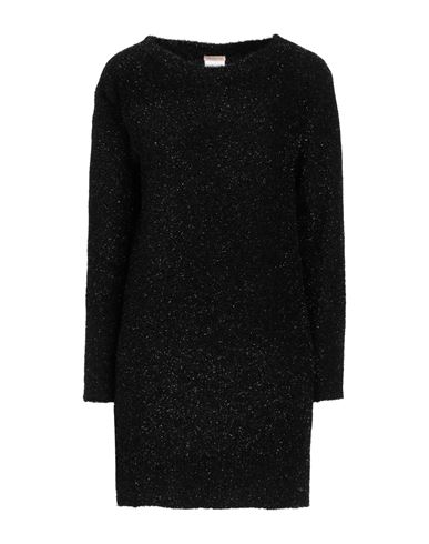 Pennyblack Woman Mini Dress Black Size S Polyamide, Metallic Fiber In Black