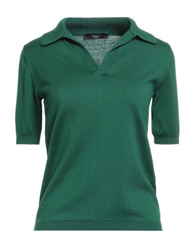 Weekend Max Mara Woman Sweater Green Size M Silk, Cotton In Green