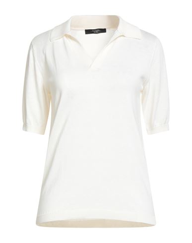 Weekend Max Mara Woman Sweater Ivory Size Xxl Silk, Cotton In White