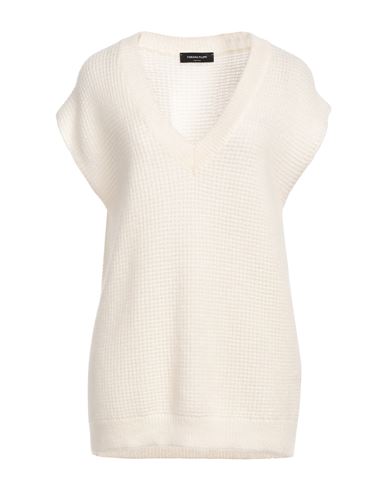 FABIANA FILIPPI FABIANA FILIPPI WOMAN SWEATER WHITE SIZE 10 MOHAIR WOOL, POLYAMIDE, WOOL 