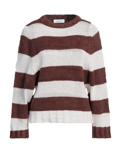 FABIANA FILIPPI FABIANA FILIPPI WOMAN SWEATER BROWN SIZE 4 LINEN, POLYESTER 