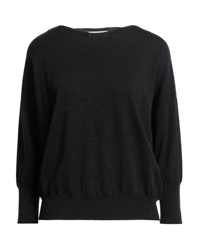 Zanone By Slowear Woman Sweater Charcoal Size 6 Virgin Wool, Polyamide In Grey